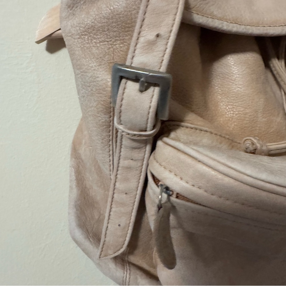 Green Fields Leather Backpack - image 4